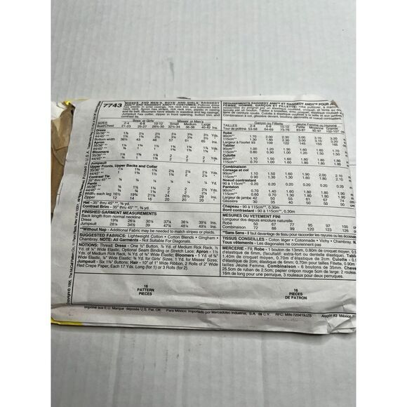 McCall’s Costumes Raggedy Ann and Andy patterns - Picture 6 of 6